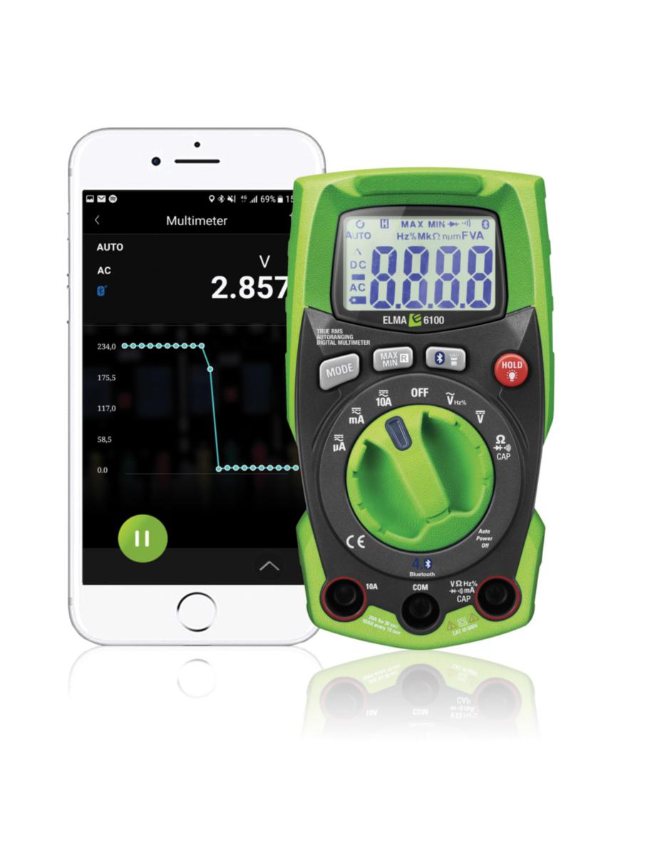 Multimeter Elma 6100EVSE med CP EVSE - Elma 6100EVSE multimeter med C Sann RMS AC/DC multimeter med