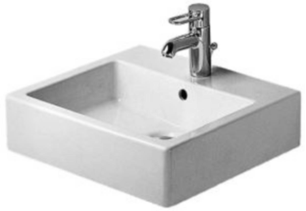 Servant Vero 500 x 470 mm, Duravit - Duravit Vero servant B50. D47 m/overløp 1 kranhull. hvit