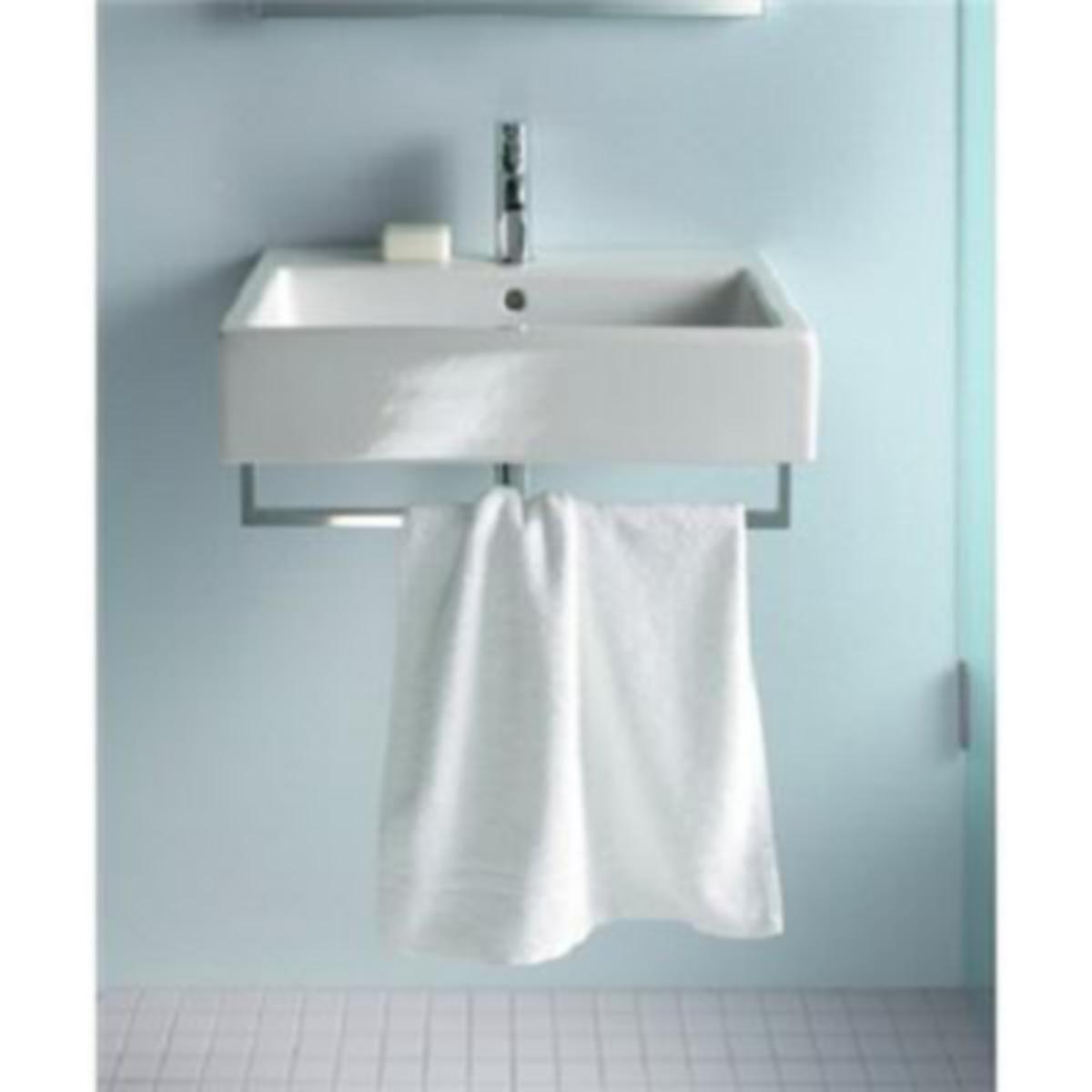 Servant Vero 600 x 465 mm, Duravit - Duravit Vero servant B60. D47 m/overløp 1 kranhull. hvit