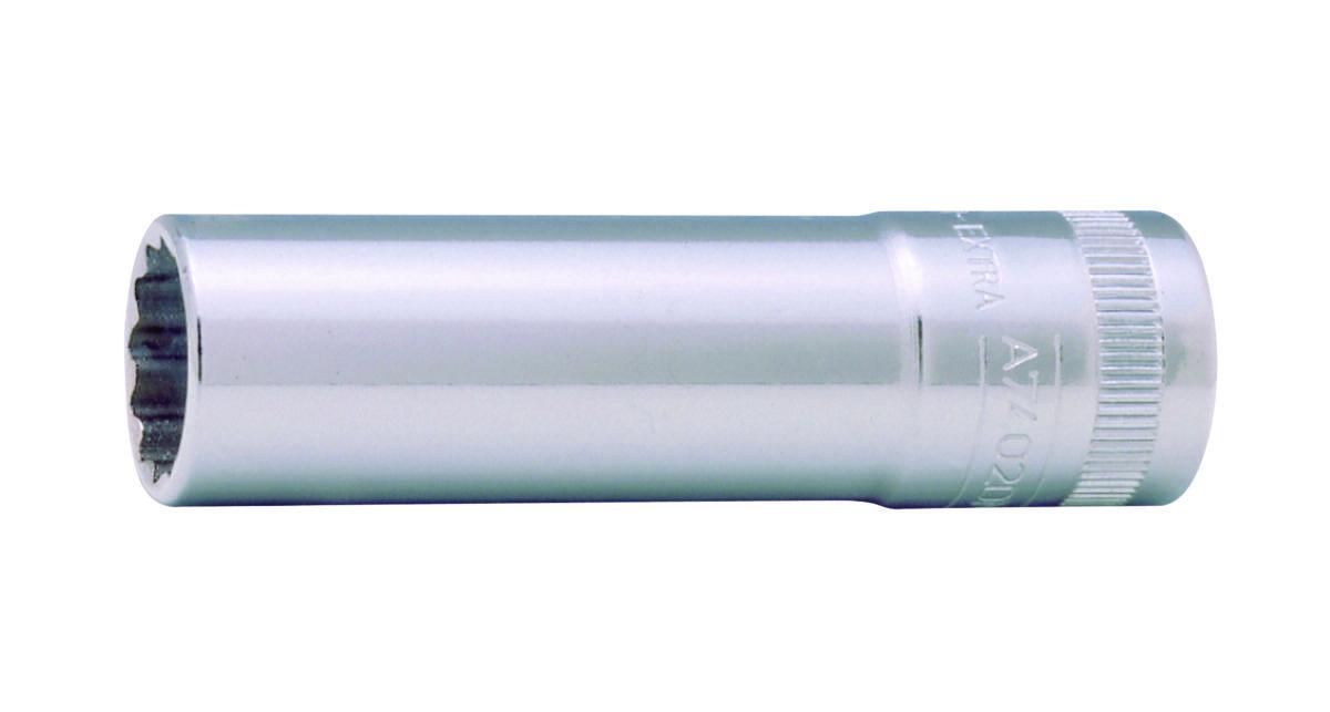 Pipe Bahco A7402DM 3/8" tolvkant metrisk - Pipe A7402DM 3/8" 12kt lang Bahco 17X60mm