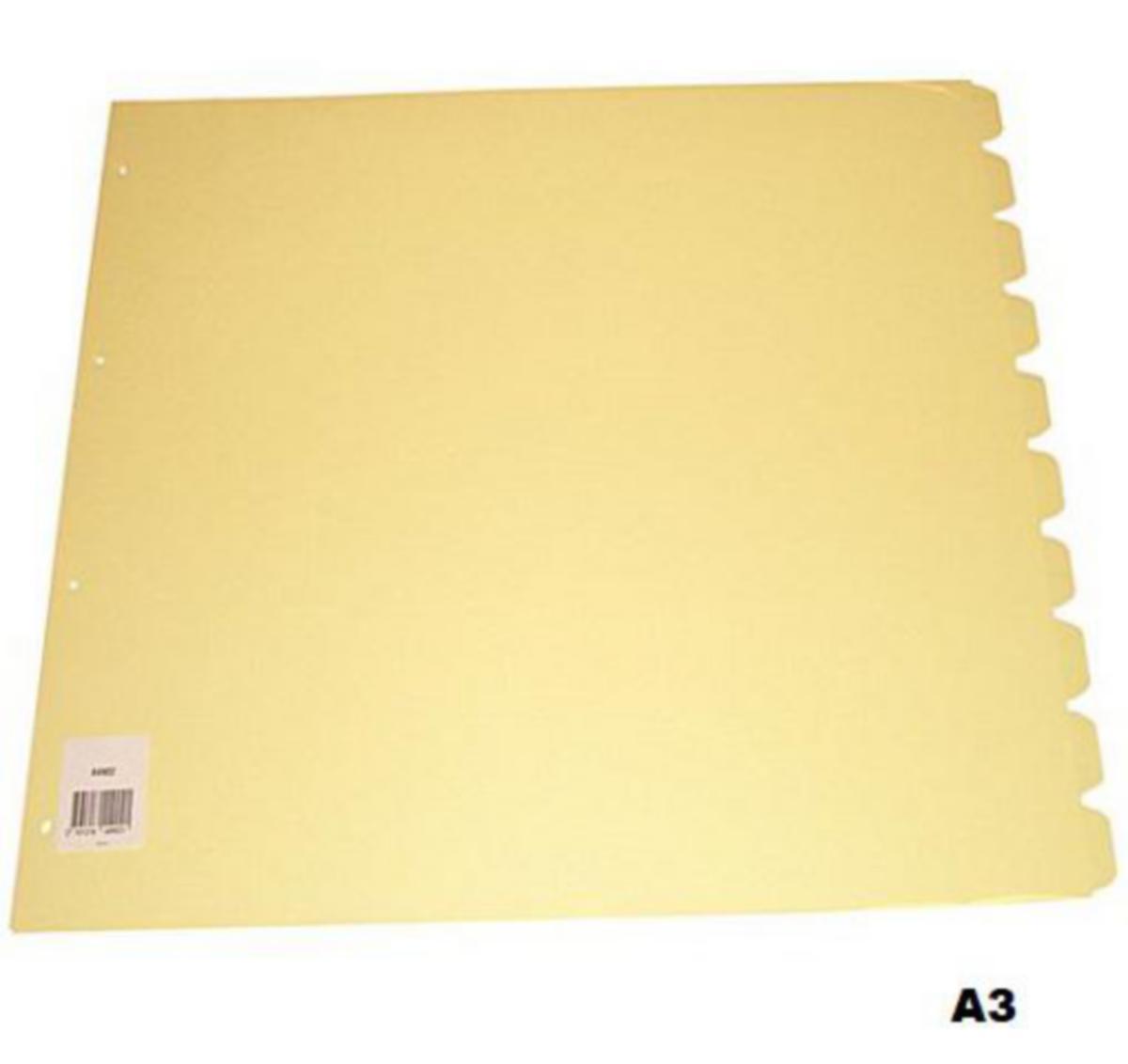 Skilleblad Esselte® - Skilleblad 10-delt Tverrformat Esselte Manilla A3