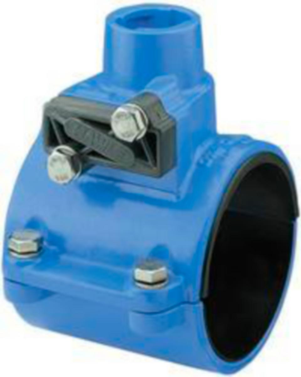 Anboringsklammer Hawle 5320, med sperre ZAK46 - 110 x Zak46 anb.klammer PVC/PE med sperre Zak46