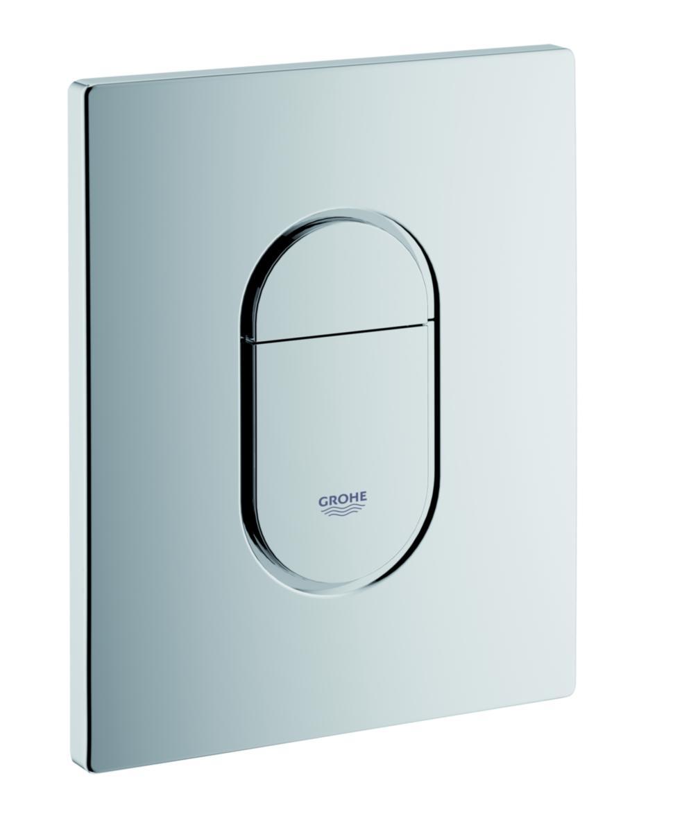 Betjeningsplate Grohe Arena, forkrommet - Grohe Arena trykkplate krom
