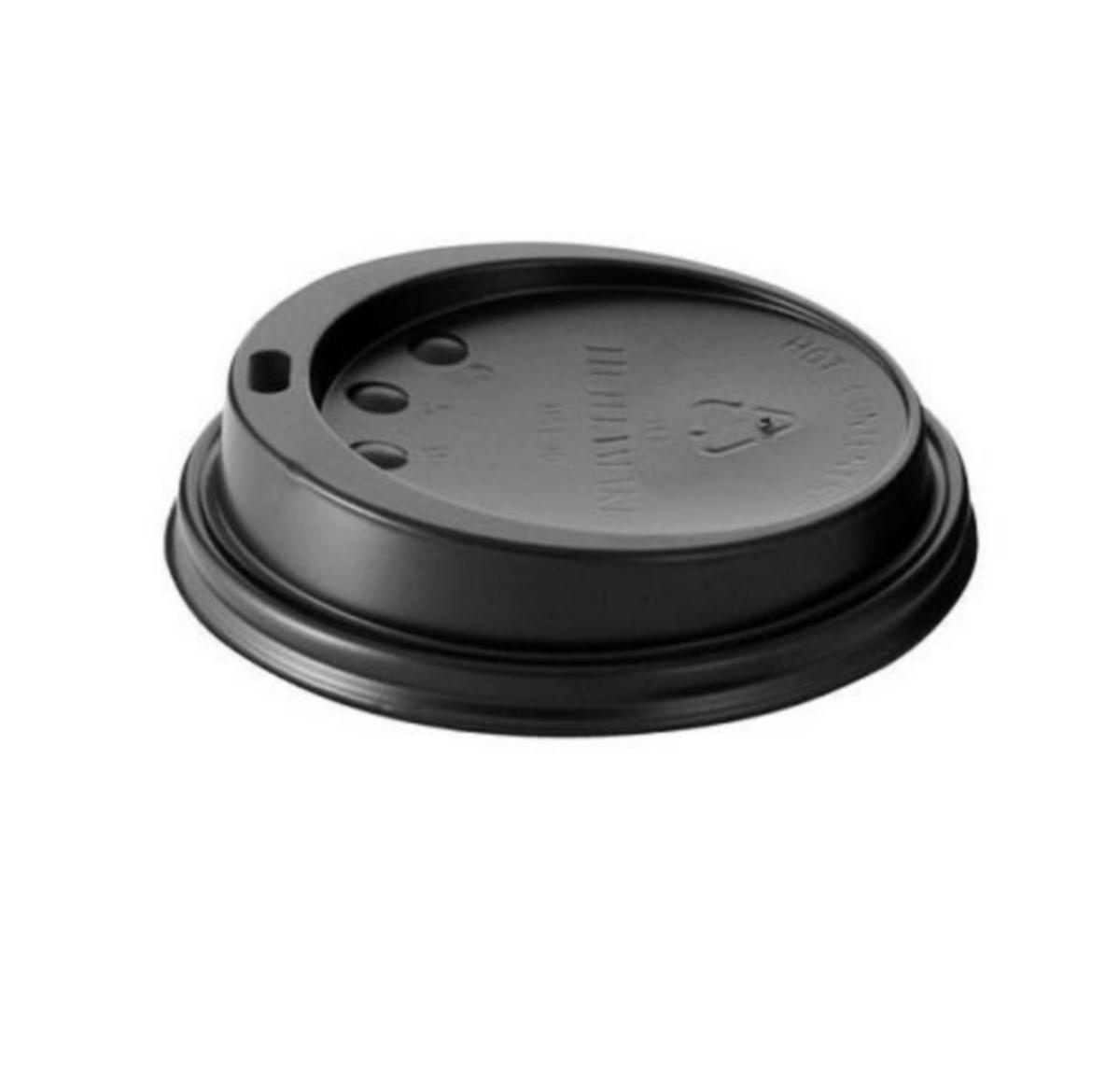 Lokk til termobeger Huhtamaki - Lokk til termobeger 30/40cl Huhtamaki svart 100pk