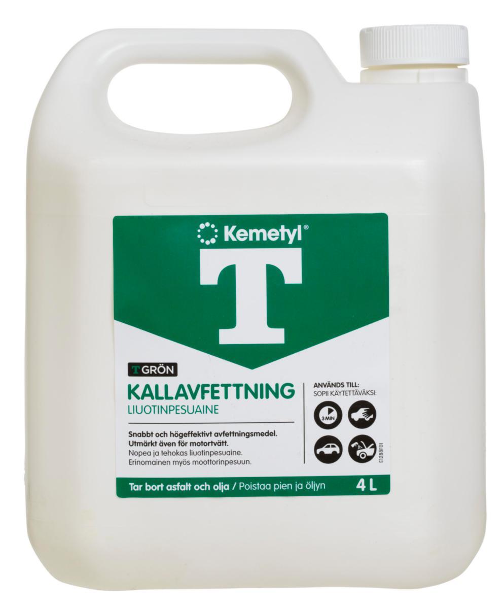 Avfetting Kemetyl T-Grønn Natur - Avfettingsmiddel T-grønn Kemetyl 4L