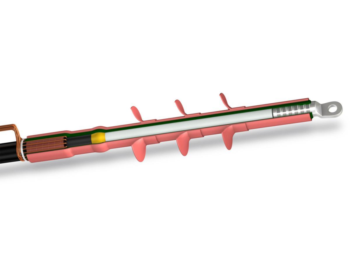 Endeavslutning Ensto utendørs for 1-leder 12kV - OXSU-F3121-NO03 12kV 25-95 