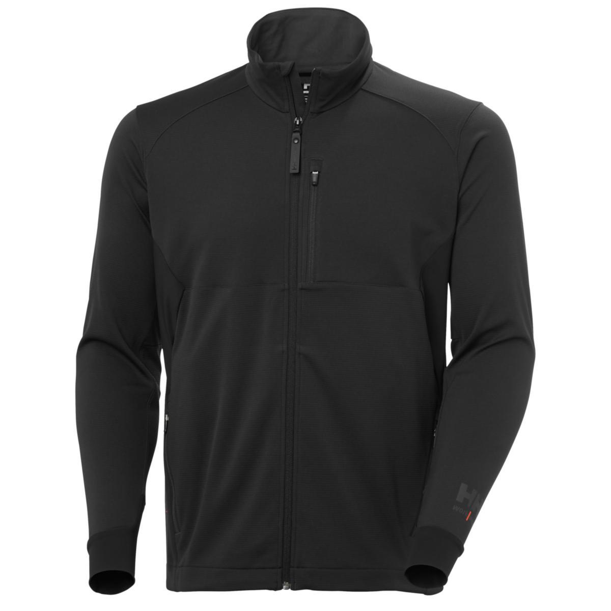 Jakke HH 72378 Tech Active - Jakke HH Tech Active Midlayer svart str 3XL