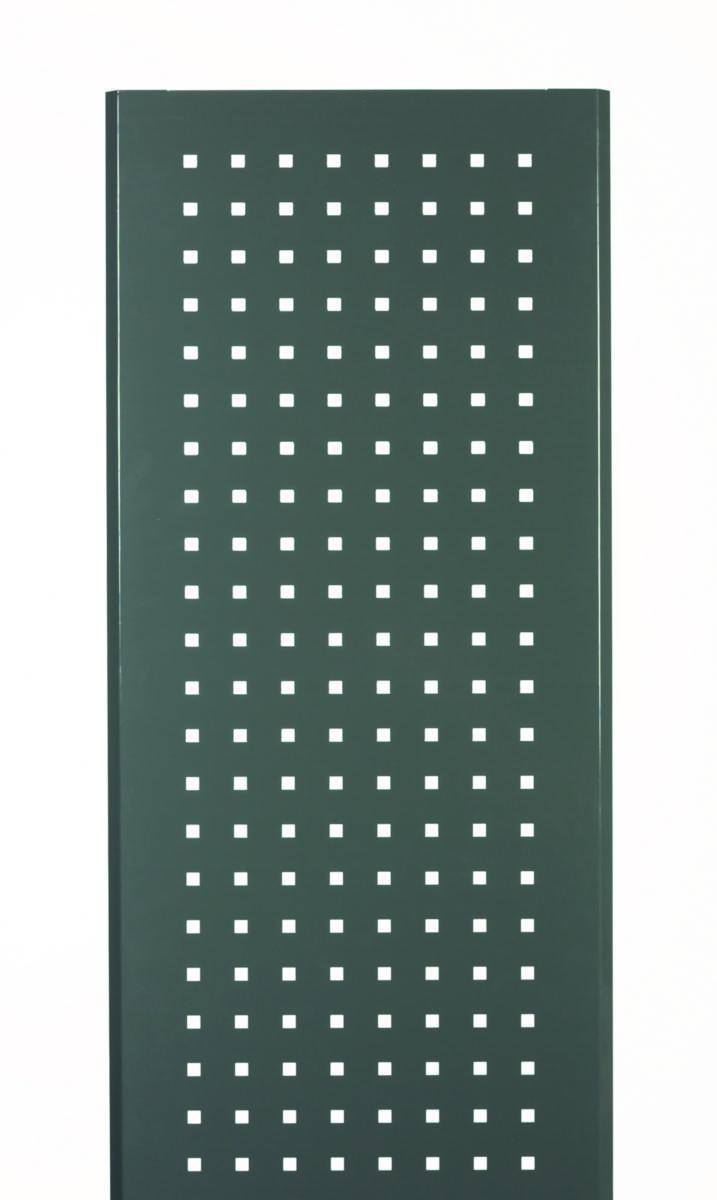 Plategavl 2100 - Småvarereol V06 yttergavl SM 210x40cm grå perforert