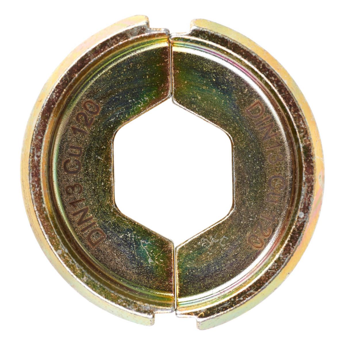 Pressbakke Milwaukee DIN13 kobber - Pressbakke DIN13 CU 120 Milwaukee 120mm kobber