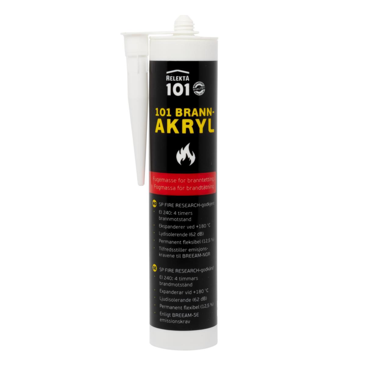 Brannakryl Relekta - Fugemasse 101 Brannakryl Relekta 310ml hvit