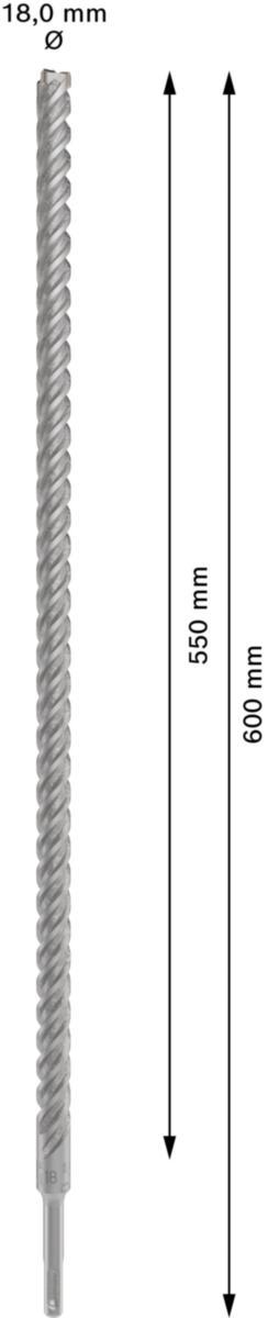 Hammerbor Bosch Plus-5X - Hammerbor Plus-5X Bosch Ø18X550X600mm