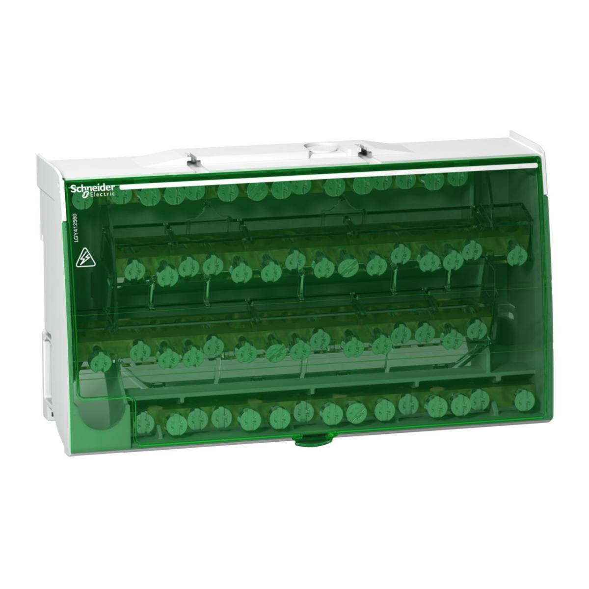 Distribusjonsblokk Schneider - Distr.blokk 4P 125A 60 hull