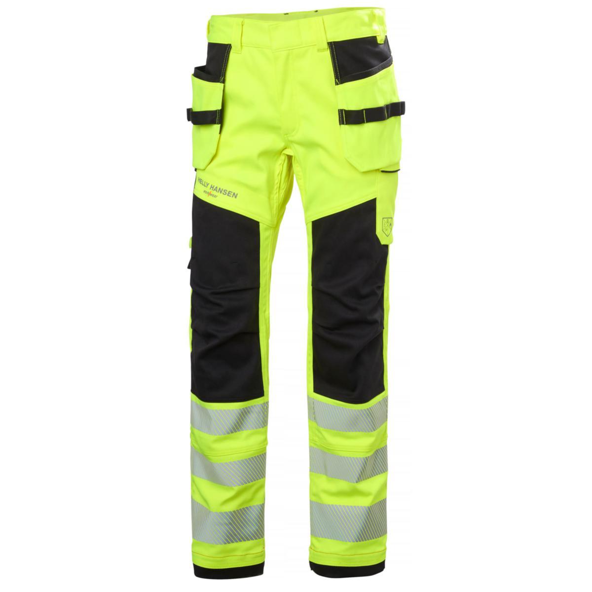 Håndverksbukse HH Fyre Multinorm kl.2 - Håndverksbukse HH Fyre Multinorm gul/sv kl.2 str D100