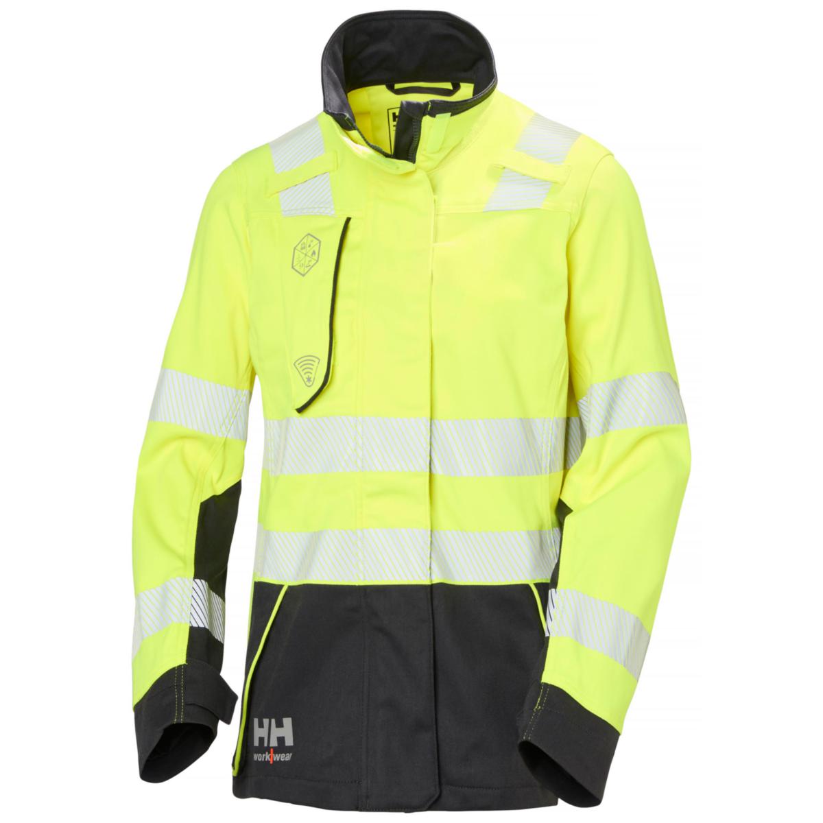 Jakke dame HH 77251 Multinorm Fyre - Jakke dame HH Fyre Multinorm gul/sva str L
