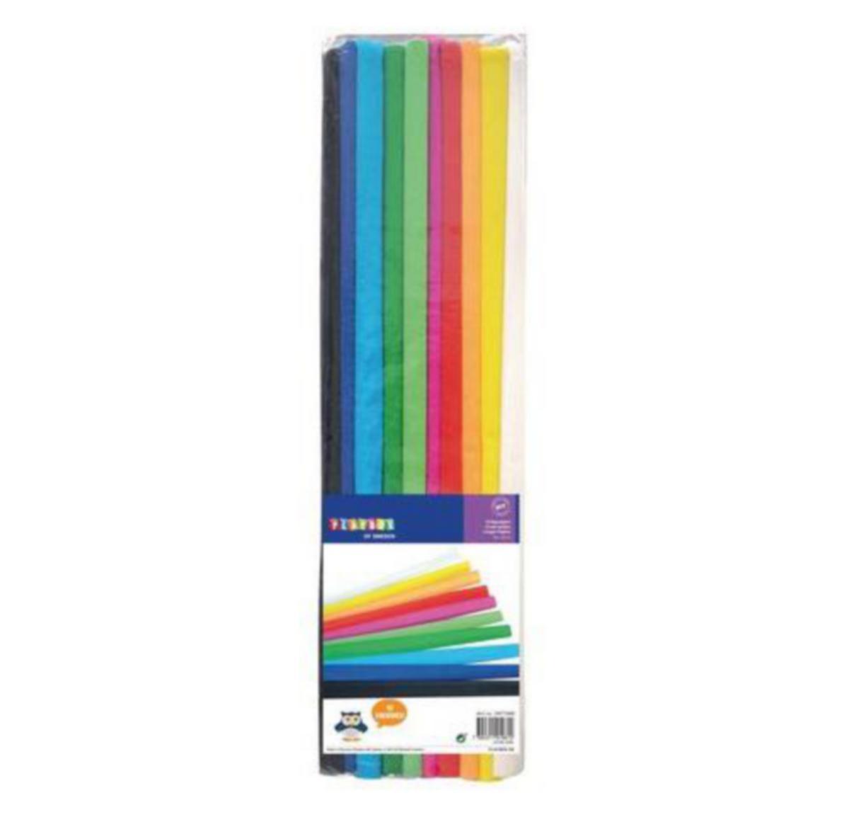 Kreppapir Playbox - Kreppapir 50x200cm 10 farger Playbox