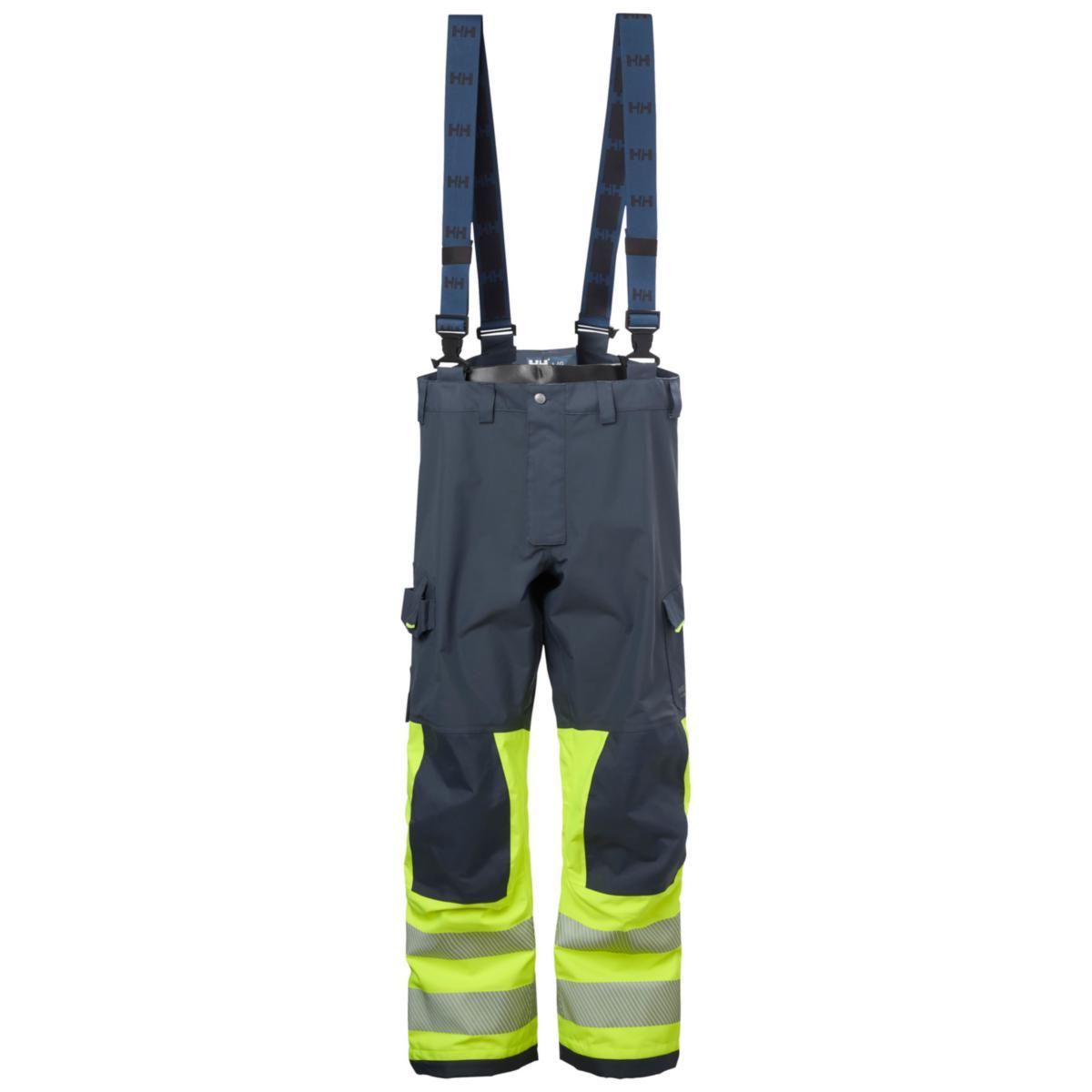 Skallbukse HH 71457 Njord Coast - Skallbukse HH Njord HiVis kl.1 koksgrå/gul str M