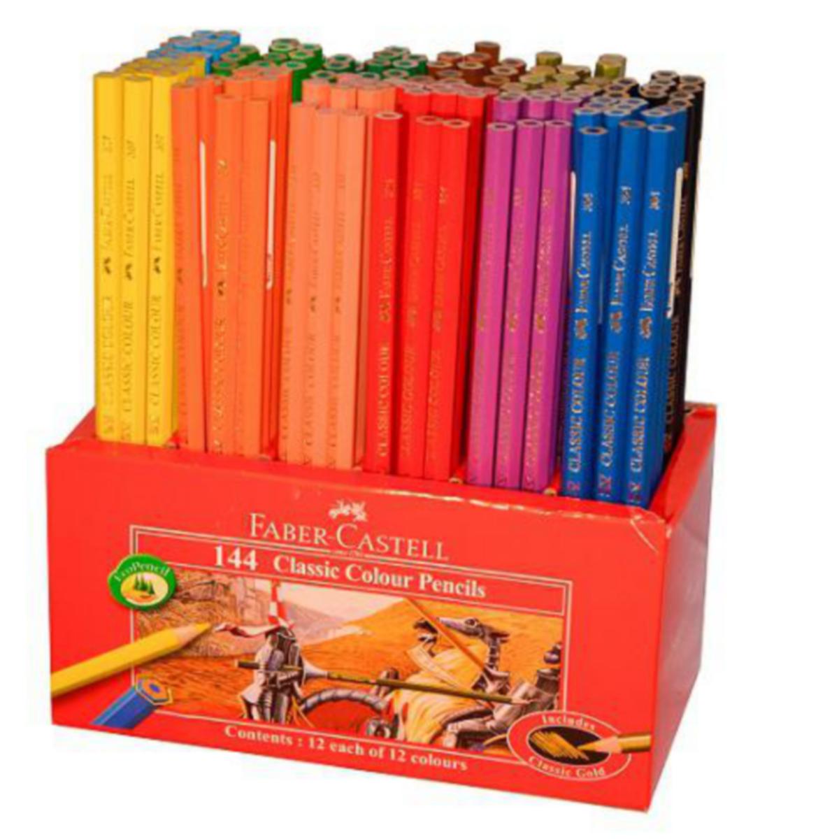 Fargeblyant 12 farger Faber-Castell - Fargeblyant 12 farger Faber-Castell 144 stk