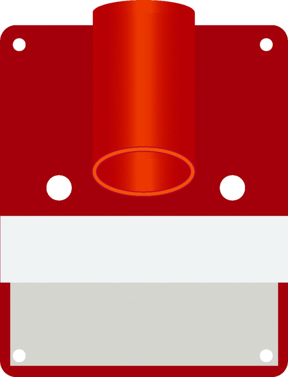 Kumskilt K-15 dreibart Systemtext - Skilt Kumskilt K-15 Rød dreib. Systemtext 120x140mm Alu