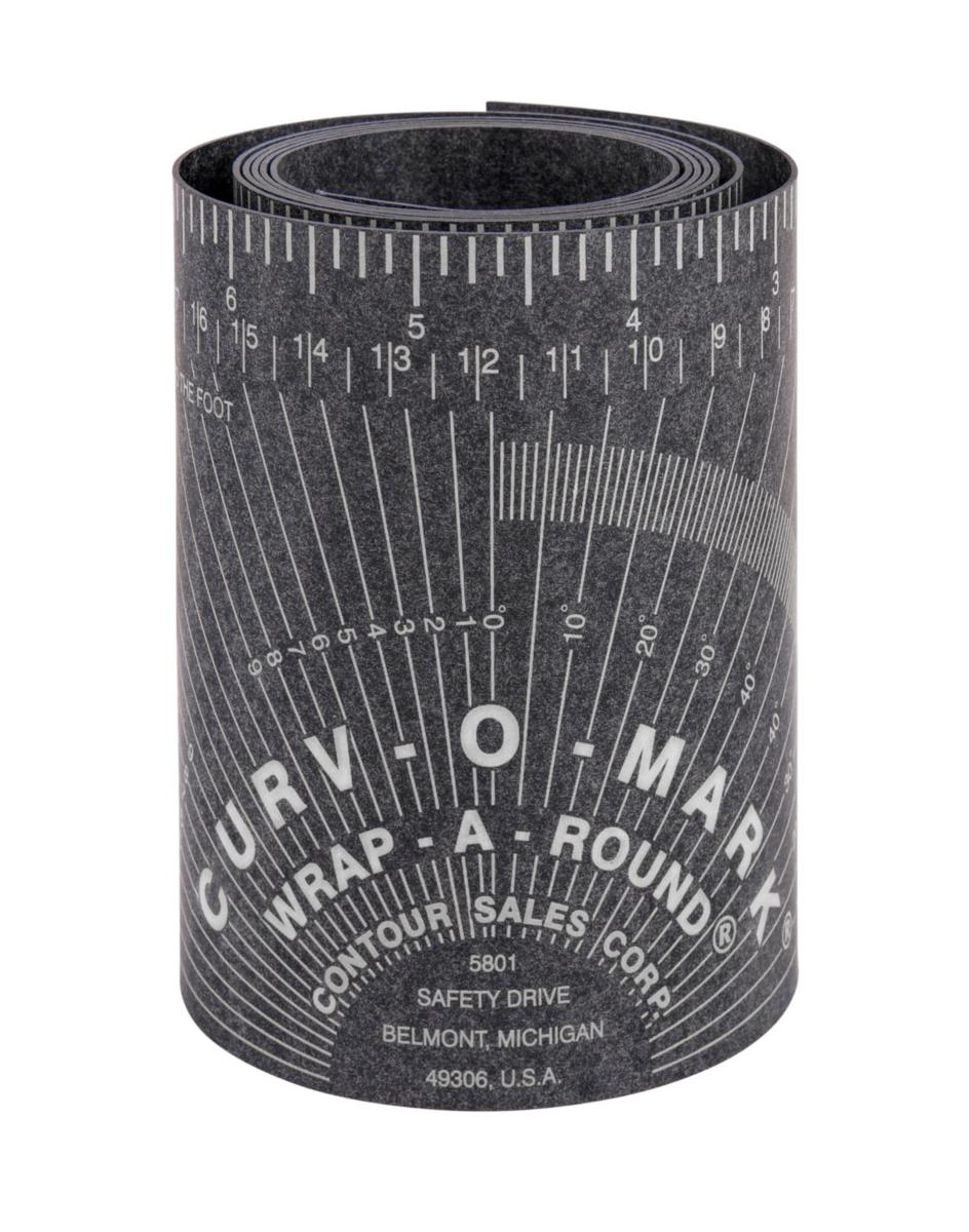 Målebånd Diesella CURV-O-MARK Wrap-a-round - Curv-O-Mark Medium Ø3-6" Diesella sort 164B 175°C/350°F