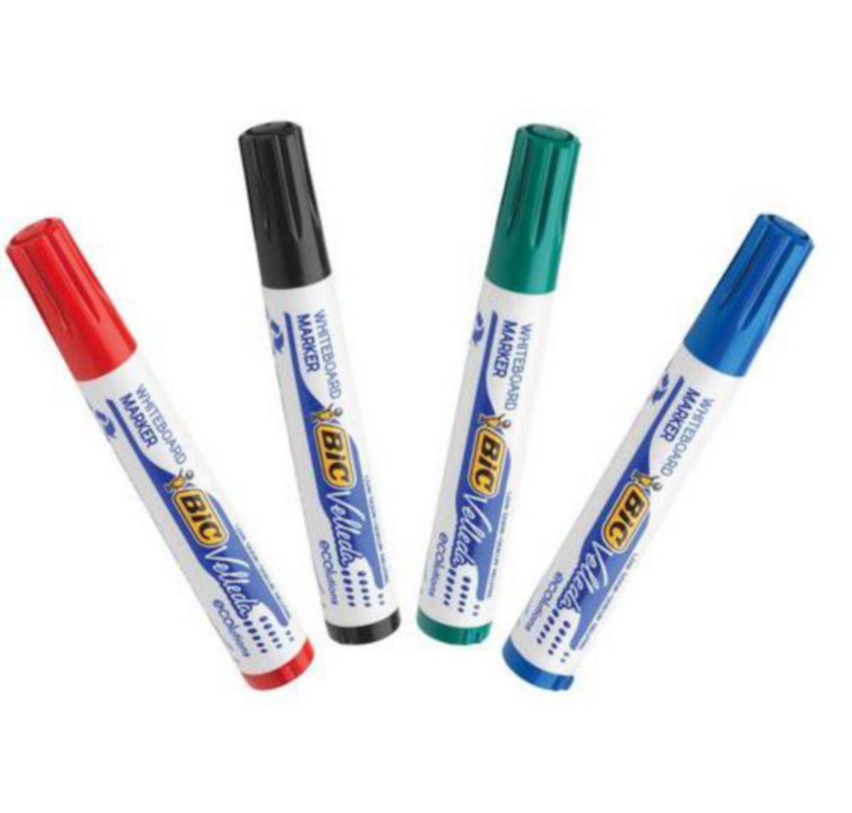 Whiteboardpenn BIC® Velleda - Whiteboardpenn Velleda 1754 Bic Assorterte Farger 4pk