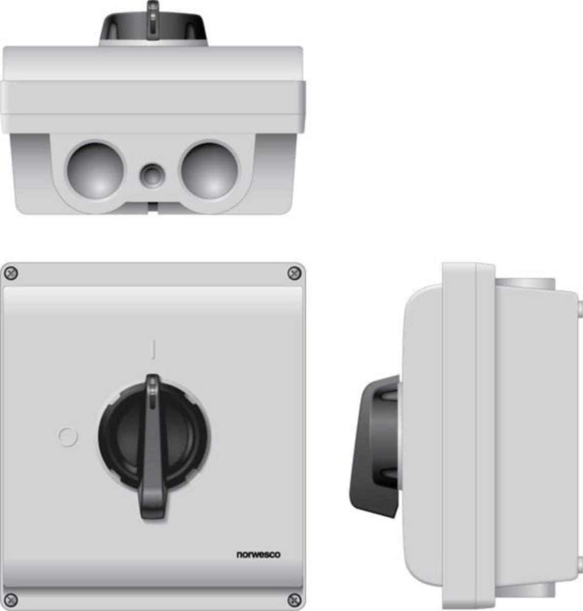 Sikkerhetsbryter Acte SA 3pol 25A - Sikkerhetsbryter SA 363H 3pol 63A+hj.kont