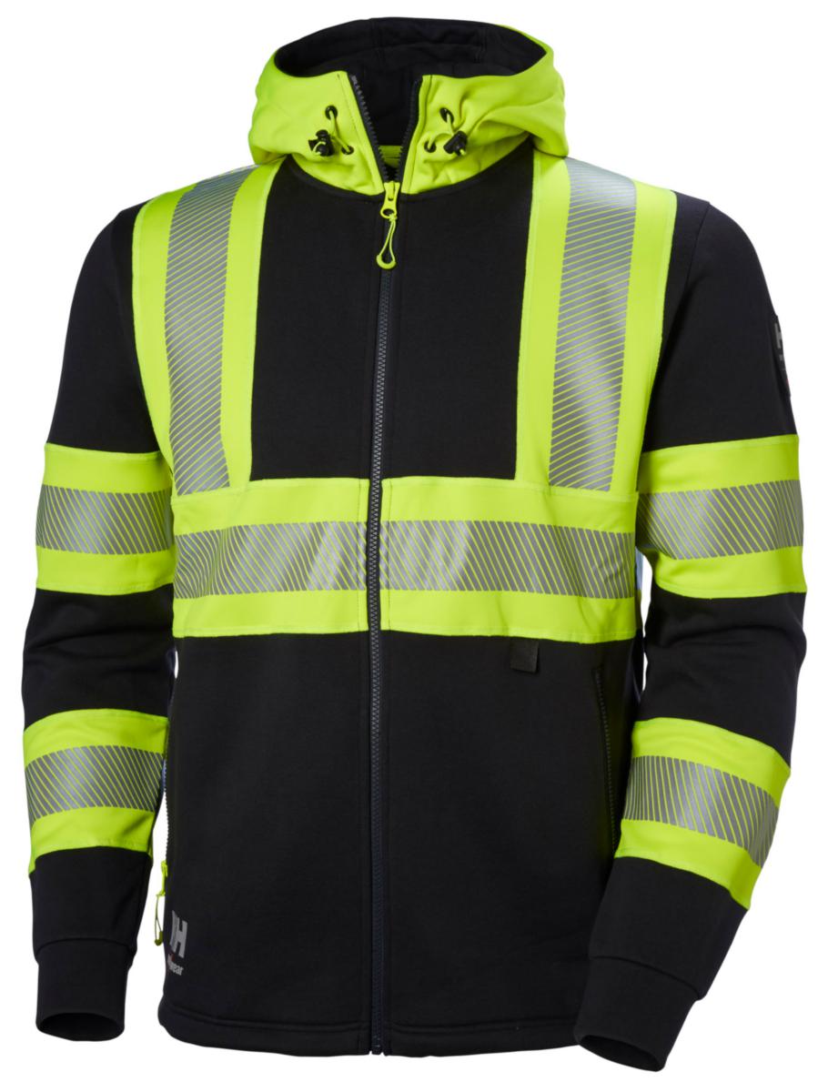 Hettejakke HH ICU HiVis kl.1 - Hettejakke HH ICU HiVis kl.1 gul/koksgrå str L