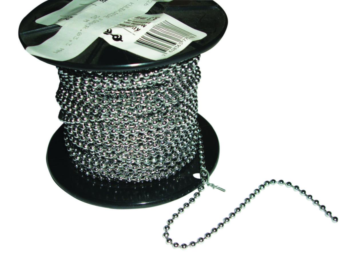 Kulekjede rull à 50 m - 3.5 mm kulekjede 50mtr per rull.