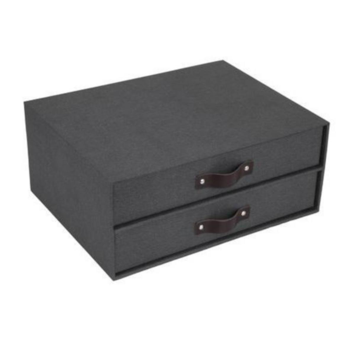 Skuffekabinett Birger 2 skuffer Bigso A4  - Skuffekabinett Birger 2 skuffe Bigso A4 33x25,5x14,5cm svart
