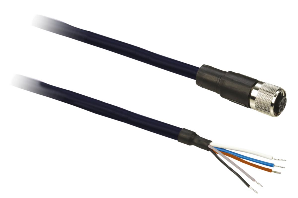 Sensorkabel PUR Telemecanique hun rett Telemecanique - Kabel PUR M12 lige hun 5pin 5m