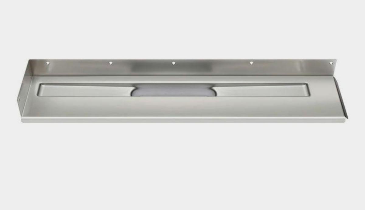 Unidrain avløpsarmatur med 2 veggflenser - Unidrain avløpsarm. 1000 mm m/2 veggflens f/hjørne venstre