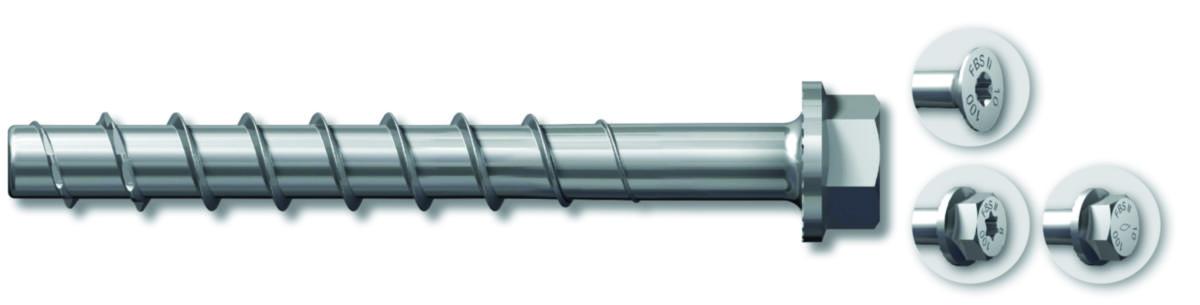 Betongskrue fischer FBS II ultracut 6kt elforzinket - Betongskr 6X60 EZ 6kt FBS II elforzinket m/flens fischer