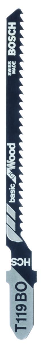 Stikksagblad Bosch HCS - Stikksagblad T 119 BO Bosch Basic for Wood 5pk