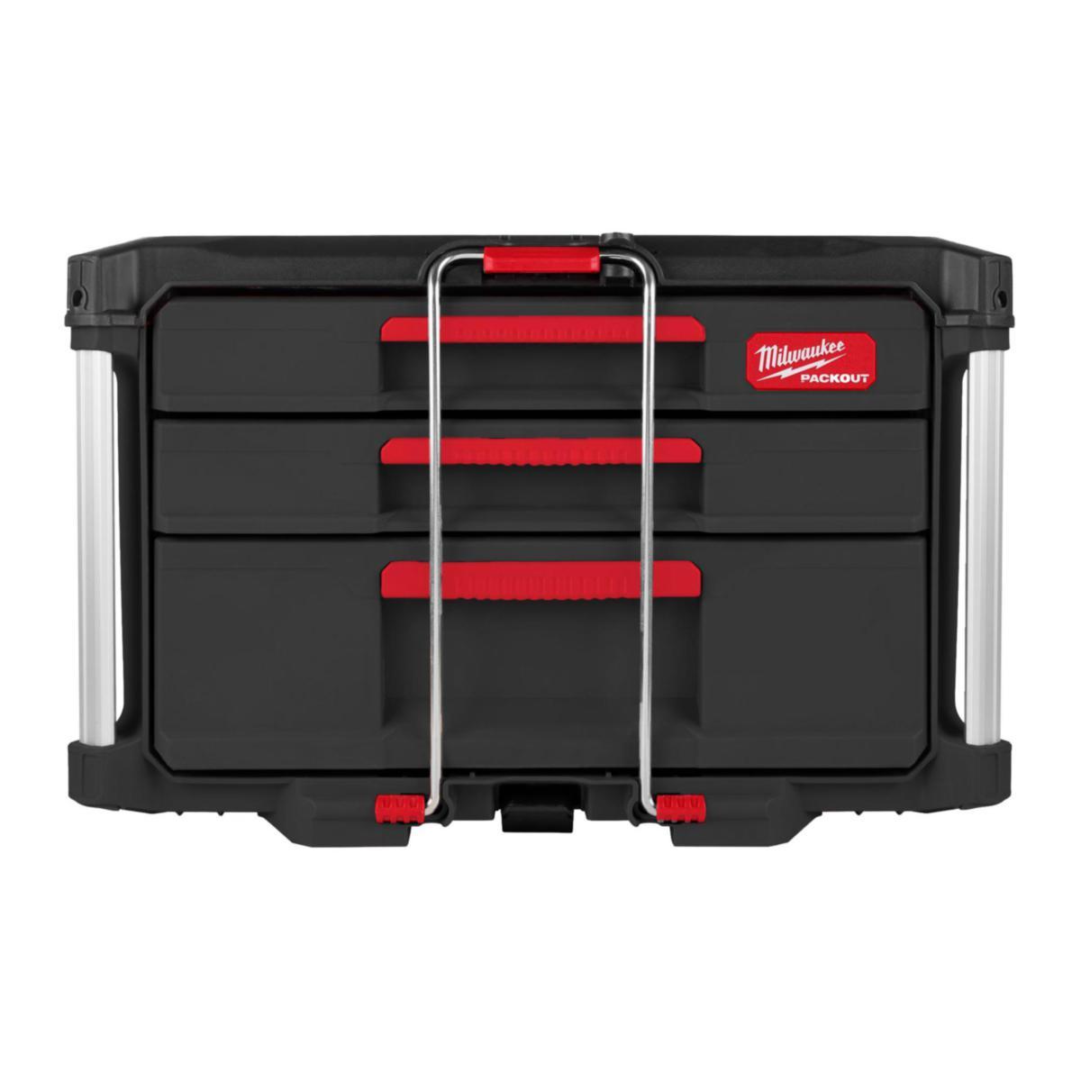 Koffert Milwaukee Packout 2+1 Skuffer - Koffert Packout 2+1 Skuffer Milwaukee