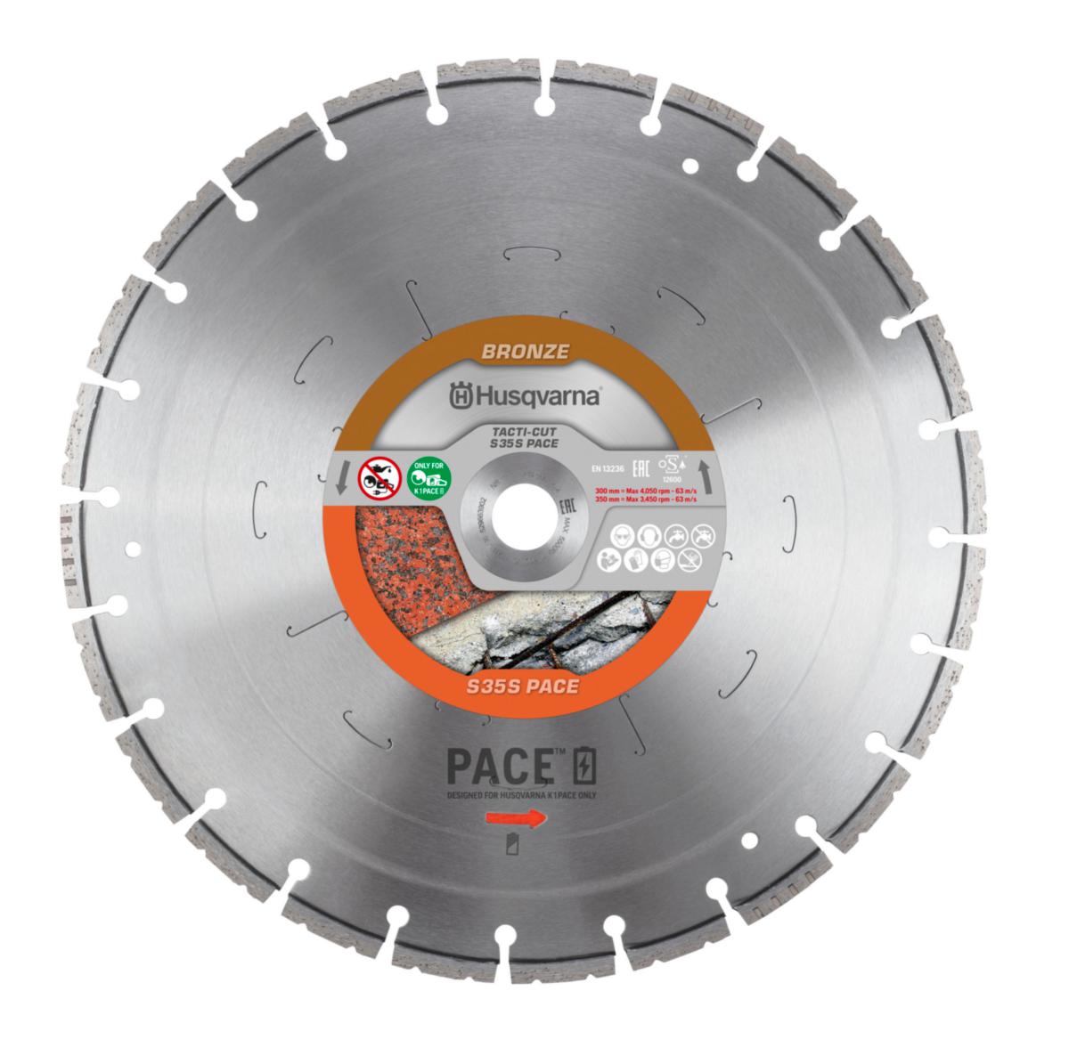 Diamantsagblad Husqvarna S35S Tacti-Cut - Diamantsagblad S35S Tacti-Cut Husqvarna Ø350x2.6x25.4mm