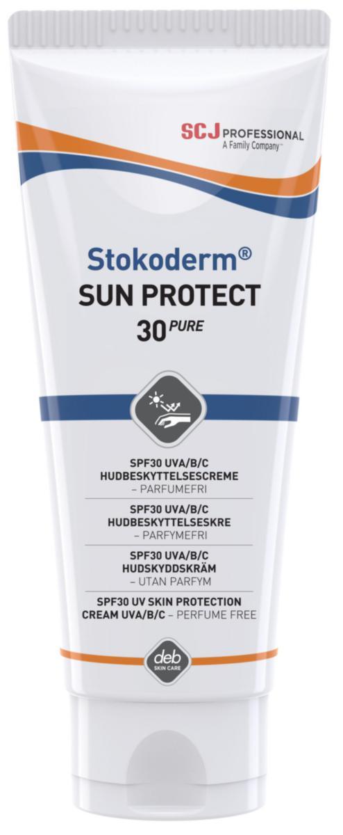 Solkrem SCJP Stokoderm Sun Protect 1L - Solkrem Stokoderm Sun SCJP Protect 30 Pure 100ml