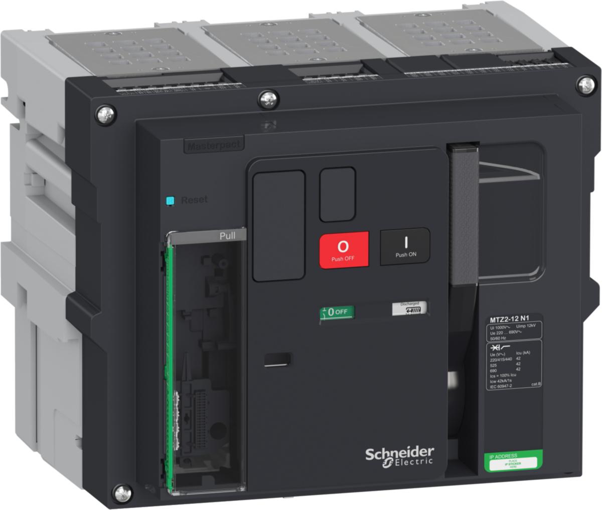 Effektbryter Schneider MTZ2 12N1 1250A - Eff.br MTZ2 12N1 1250A 3p uttr 