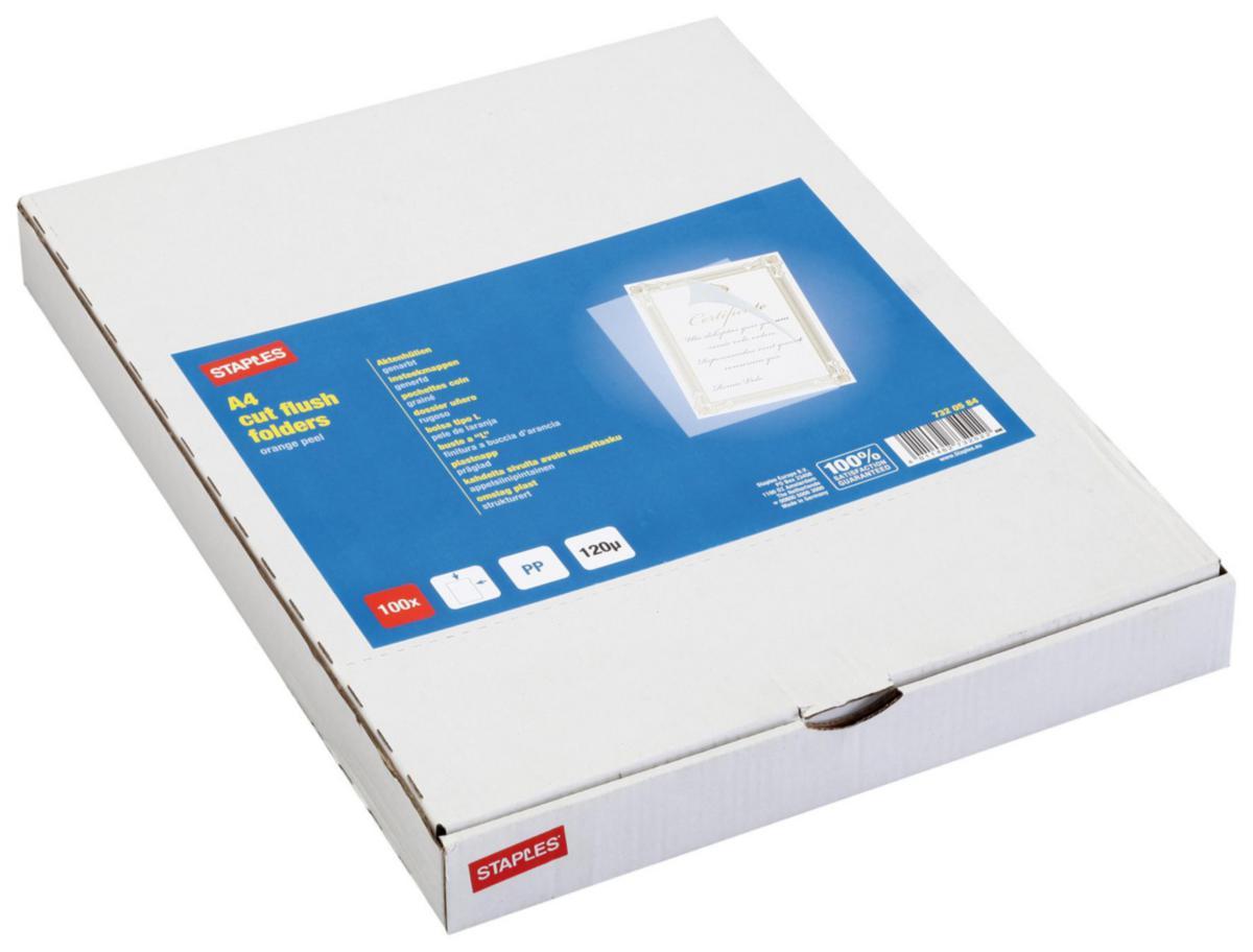 Aktomslag/plastmappe A4 - Aktomslag/plastmappe A4 0.12 klar (100)