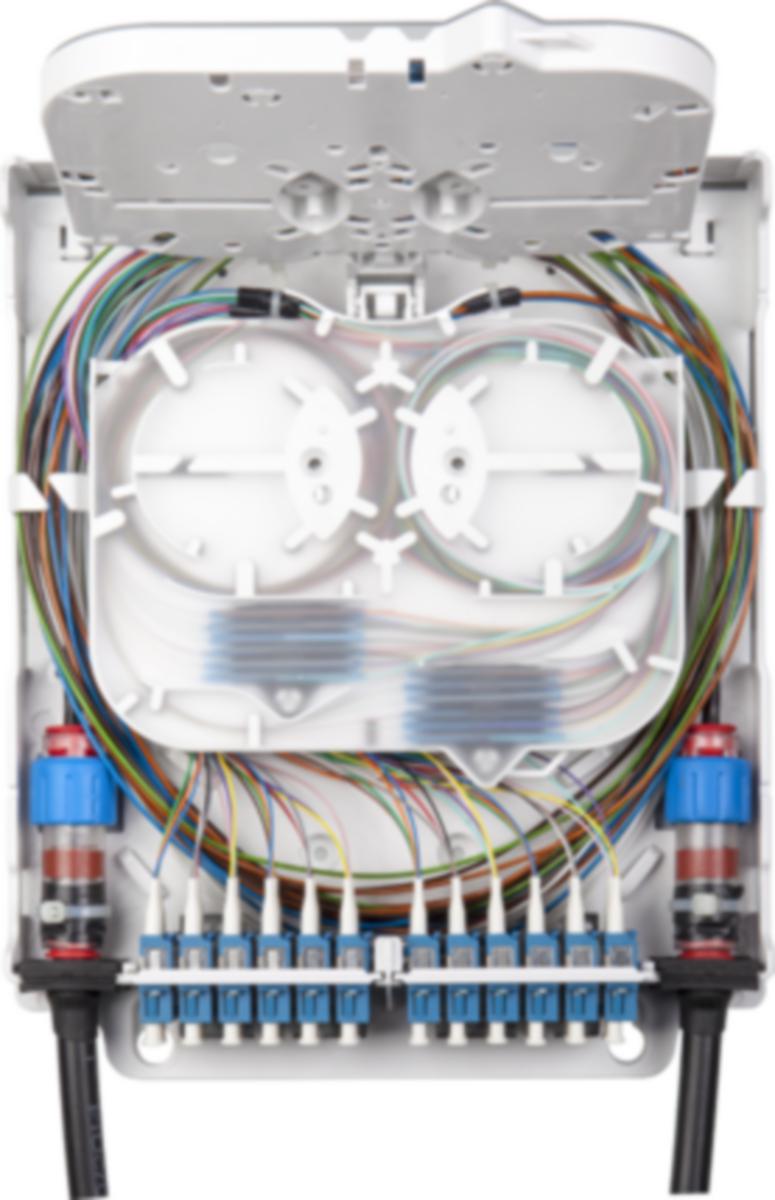 Fiberboks Uni 12xSCD/LCQ IP20 Melbye - Fiberboks Uni 12xSCD/LCQ IP20