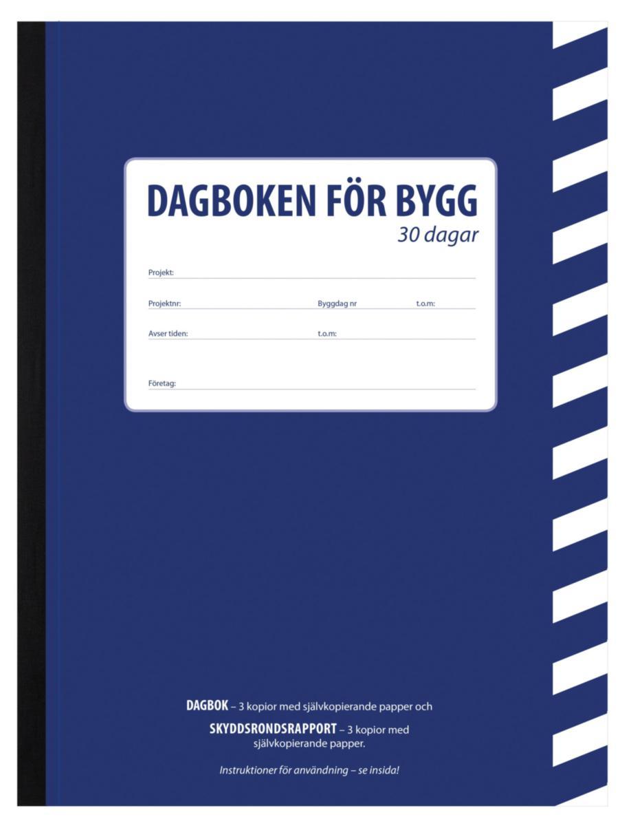 Byggdagbok Burde 30 dager - Byggdagbok Burde A4 30 dager