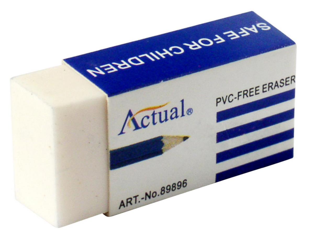 Viskelær Actual - Viskelær Actual 42X11X19mm hvit