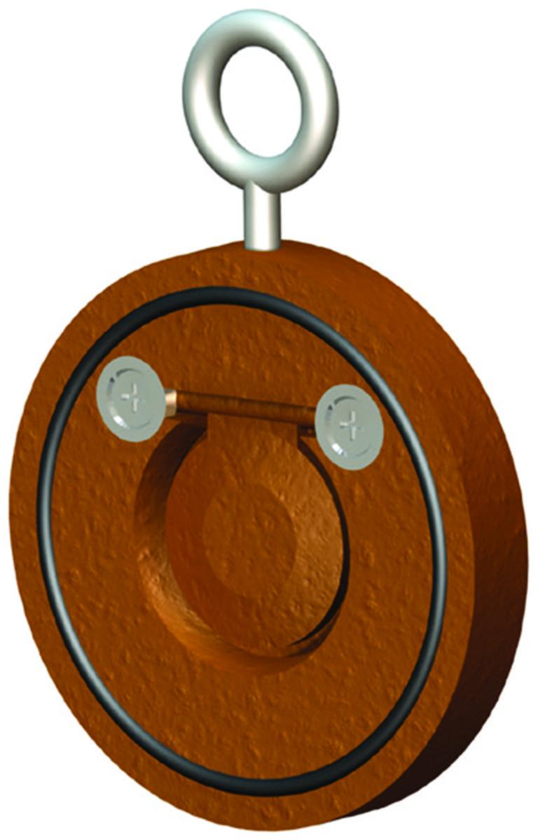 Klaff, tilbakeslagsventil, bronse med NBR pakning - DN200 Klaff tilbakseslagsvent. PN10/ Bronse L= 22 mm