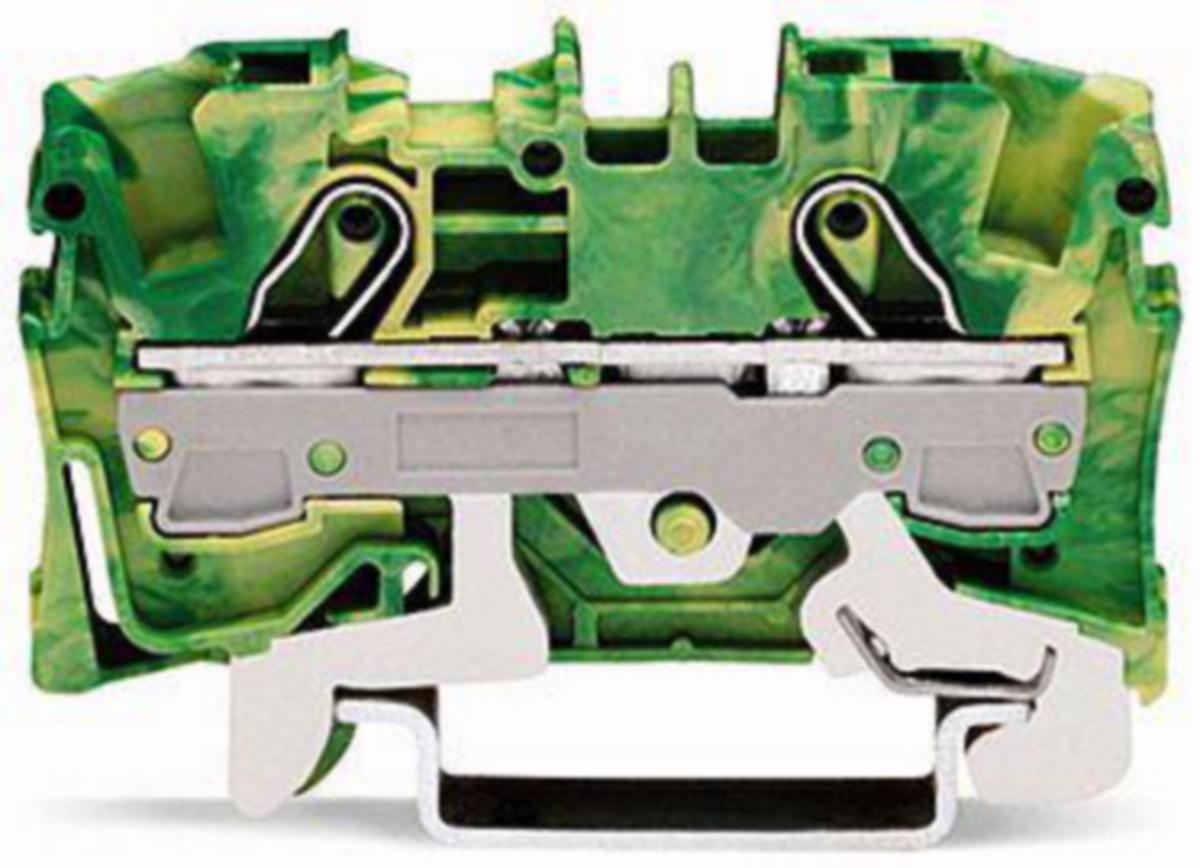 Rekkeklemmer Wago Topjob Jordingsplint - Topjob S 2leder PE 6(10)mm2G/G 