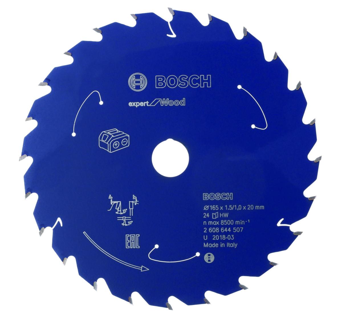 Sirkelsagblad Bosch Expert Accu for Wood, for batteridrevne sirkelsager - Sirkelsagblad Expert Accu Wood Bosch Ø210X1.4X30mm 48T