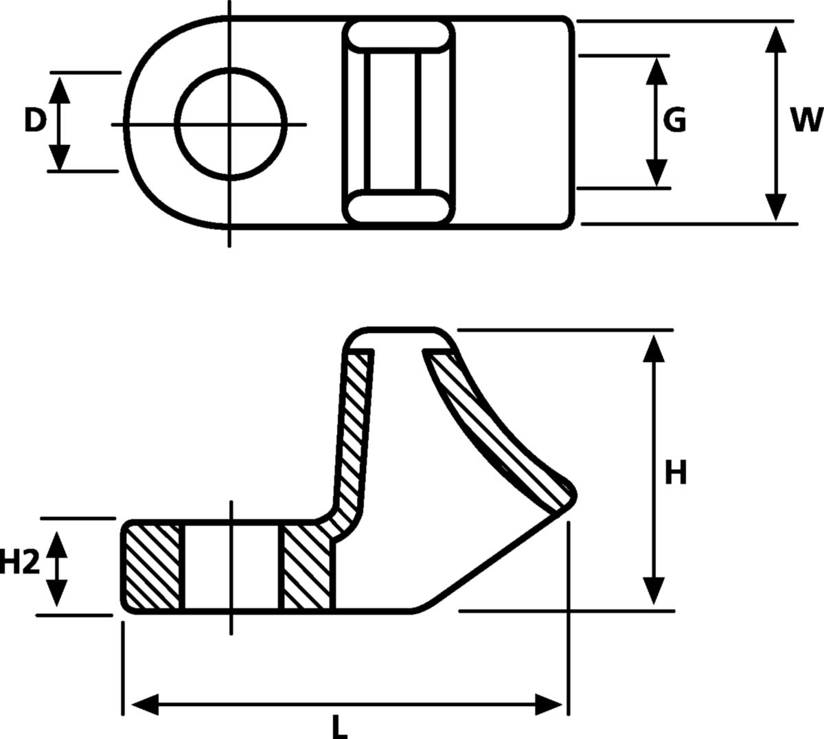 Festesokkel HellermannTyton CL - Festesokkel CL 8 Sv 12.5x27.3