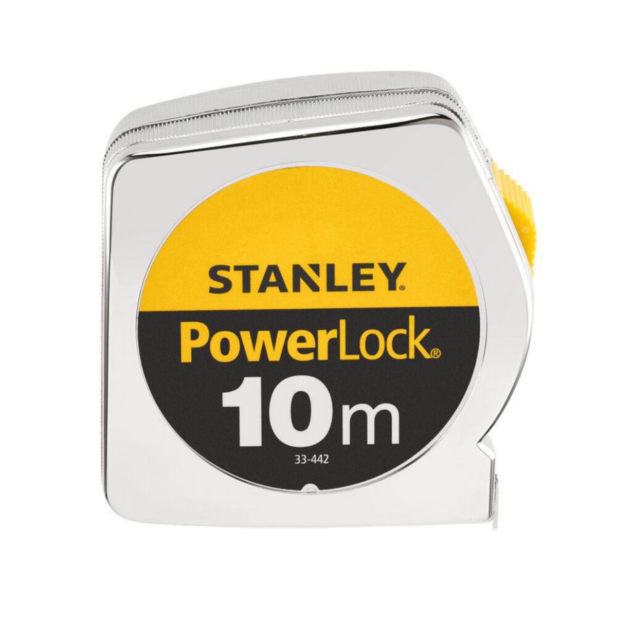 Målebånd Stanley PowerLock ABS - Målebånd PowerLock 10m Stanley 25mmX10m