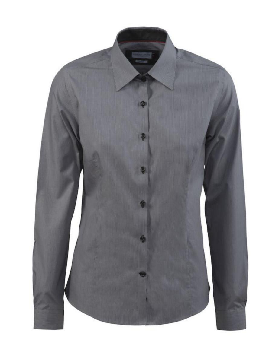 Skjorte dame J.H&F Red Bow 24 - Skjorte dame J.H&F Red Bow 24 Gråstripet str S