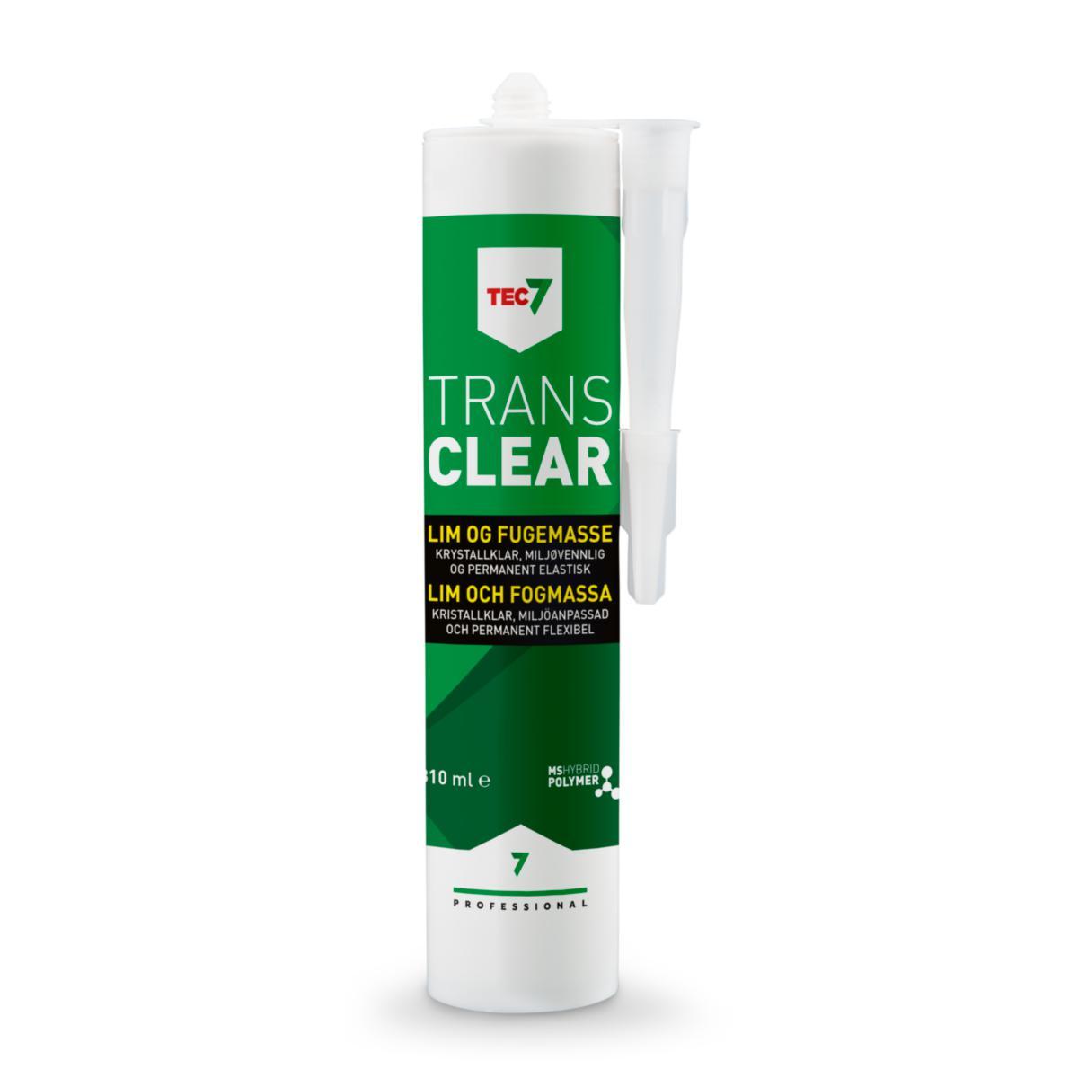 Fugemasse Relekta Trans Clear, patron - Fugemasse Tec7 Trans Clear Relekta 310ml krystallklar