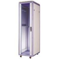 Gulvskap 19" 42U  800x800 Glassdør Grå