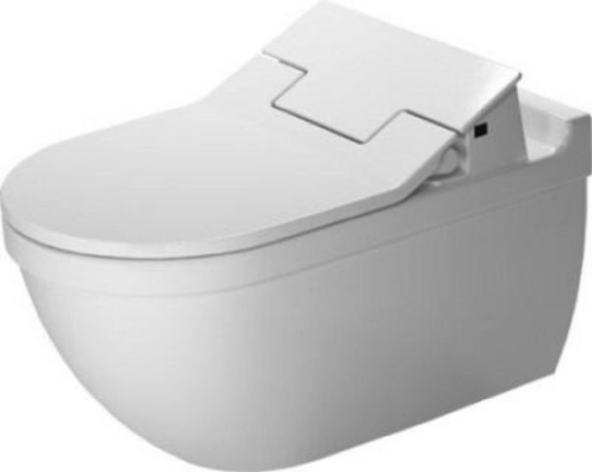Veggskål Starck 3 f/sensowash sete, Duravit - Duravit Starck 3 veggtoalett skjult feste. SensoWash