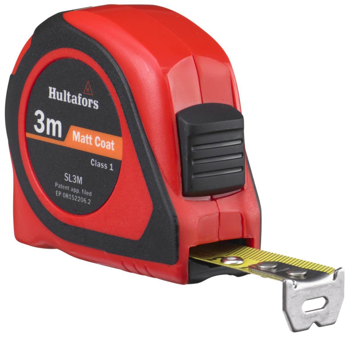 Målebånd Hultafors SL3/5 KL 1 - Målebånd Stål SL 3M Hultafors 3mX16mm kl.1